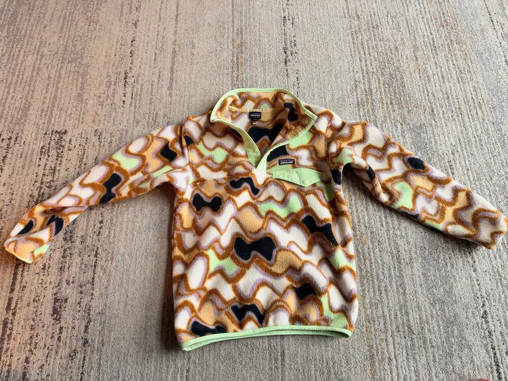 Patagonia Kids Lightweight Synchilla Snap-T Fleece Pullover Medium